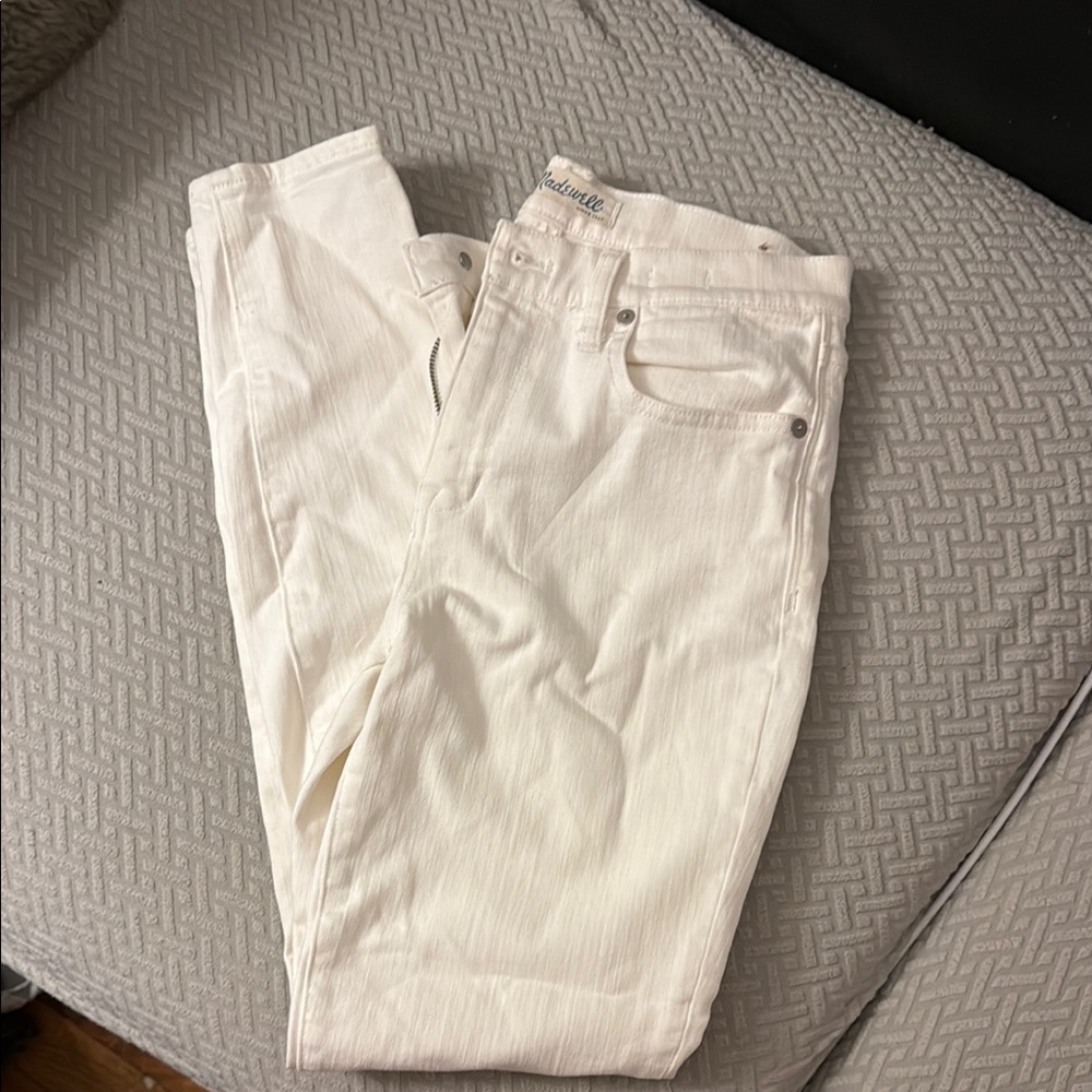 Madewell High-rise Skinny Jeans in Canvas White, Size 26